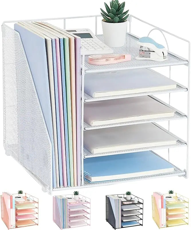 Desktop Organizer for Paper with 5 Tiers