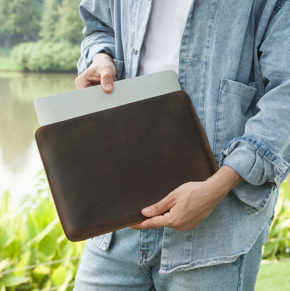 Genuine Leather Sleeve for Laptops