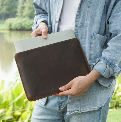 Genuine Leather Sleeve for Laptops