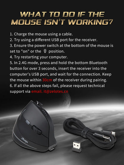 Wireless Vertical Ergonomic Mouse Model F18