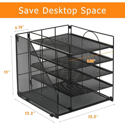 Desktop Organizer for Paper with 5 Tiers