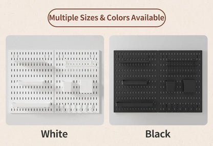 Desktop Organizer with Pegboard Design - Simple Setup, No Drilling Required
