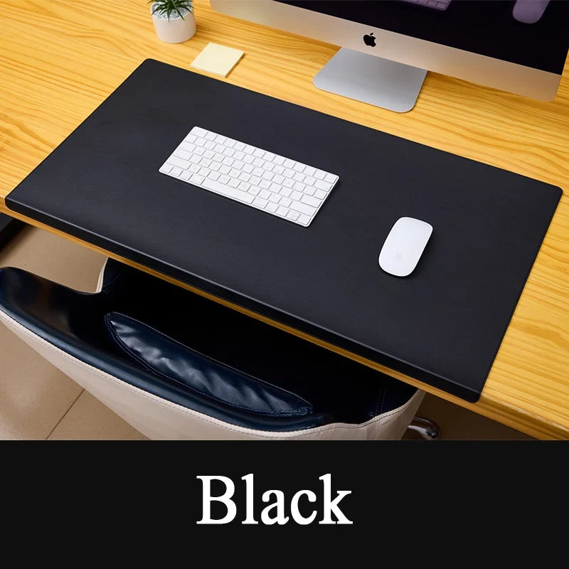 Wrist Support Desk Mat in PU Leather