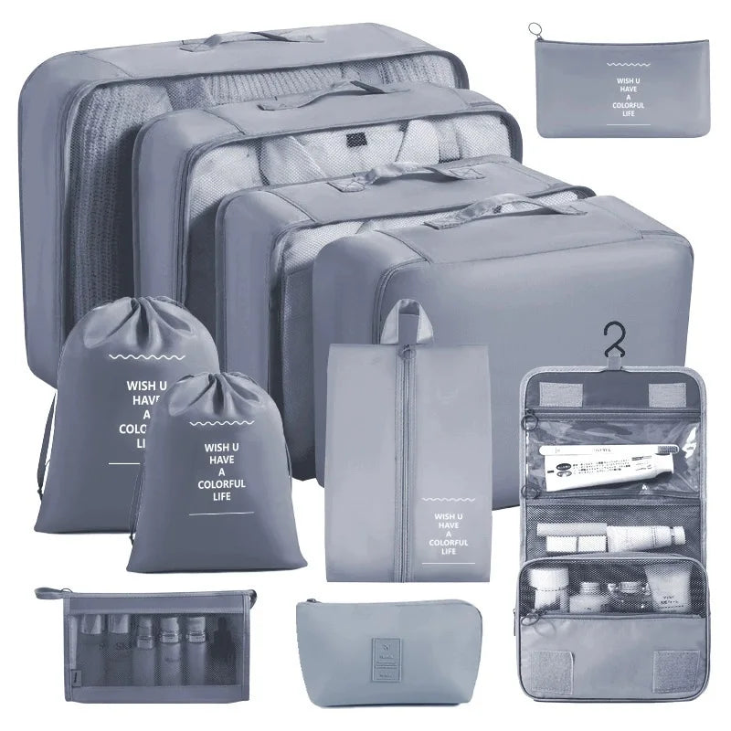Set of Storage Cubes for Travel Packing