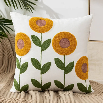 Chic Floral Cushion Cover – Elegant Decorative Pillow Case