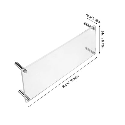 Desk Riser Stand in Clear Acrylic for Monitor Elevation