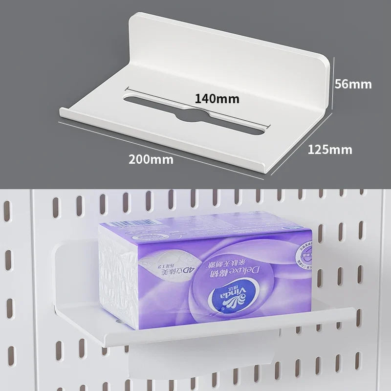 Desktop Organizer with Pegboard Design - Simple Setup, No Drilling Required