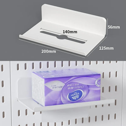 Desktop Organizer with Pegboard Design - Simple Setup, No Drilling Required