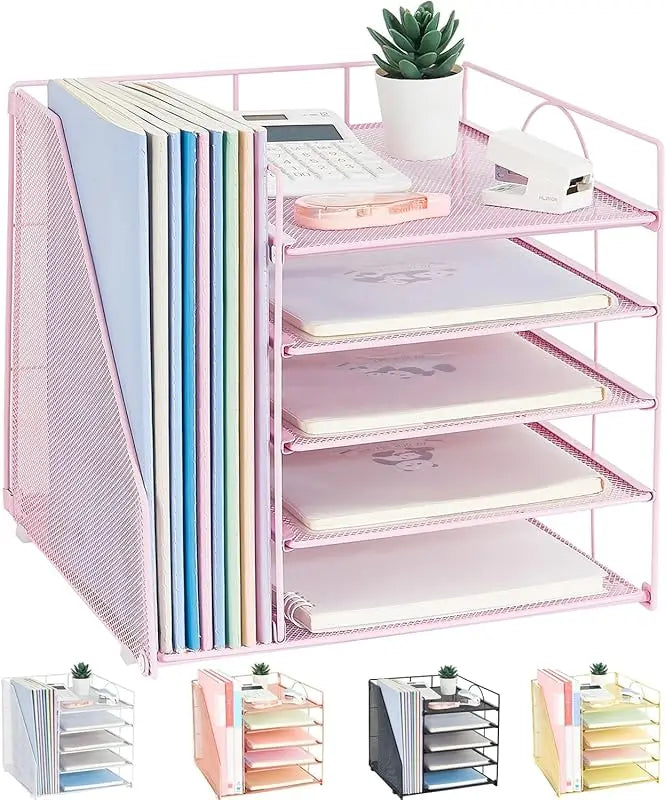 Desktop Organizer for Paper with 5 Tiers