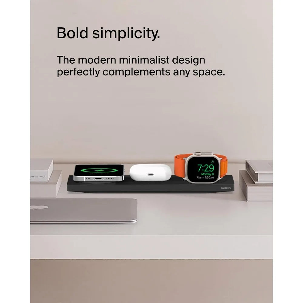 Wireless Charging Dock with 3 Functions – Sleek Design