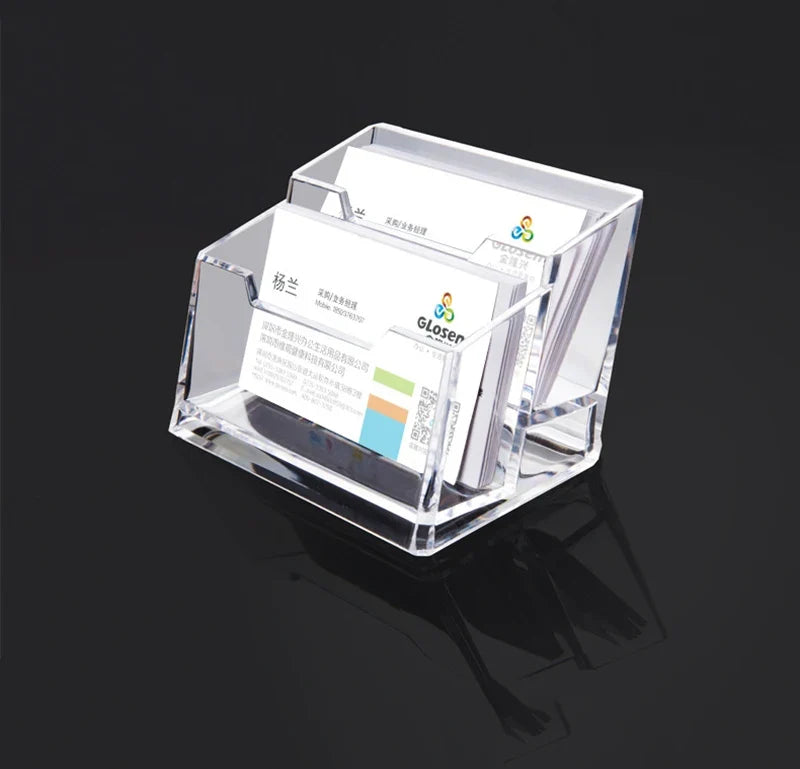 Acrylic Holder for Business Cards – Clear Display Stand