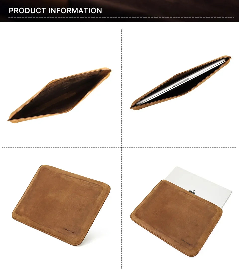 Genuine Leather Sleeve for Laptops