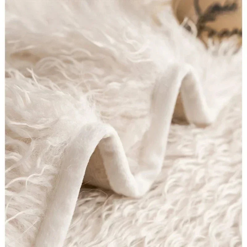 Elegant Faux Sheepskin Sofa Protector for Ultimate Comfort