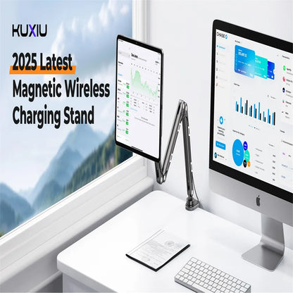 Magnetic Charging Stand and Desk Mount for iPad