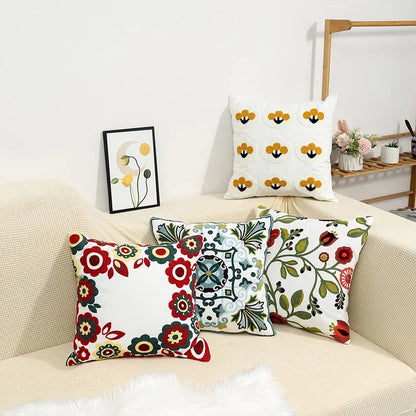 Chic Floral Cushion Cover – Elegant Decorative Pillow Case