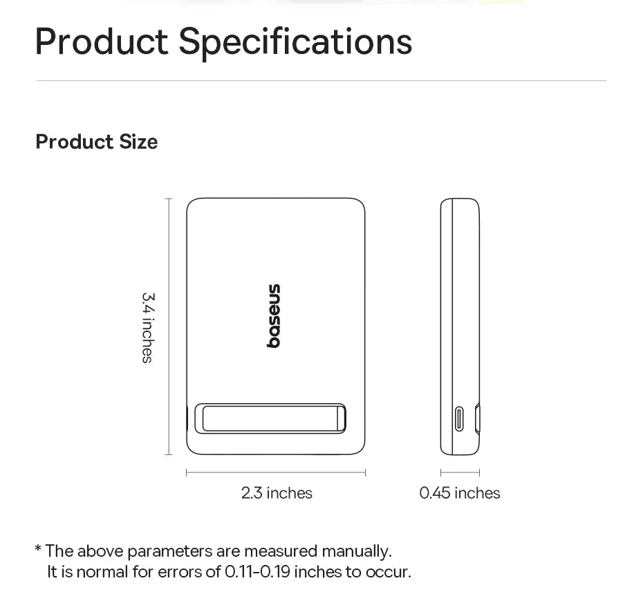 5000mAh Wireless Charger Portable Power Bank