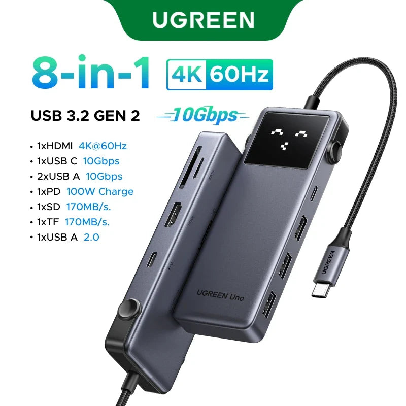 6-Port Docking Station with Multiple Connectivity Options
