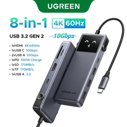 6-Port Docking Station with Multiple Connectivity Options