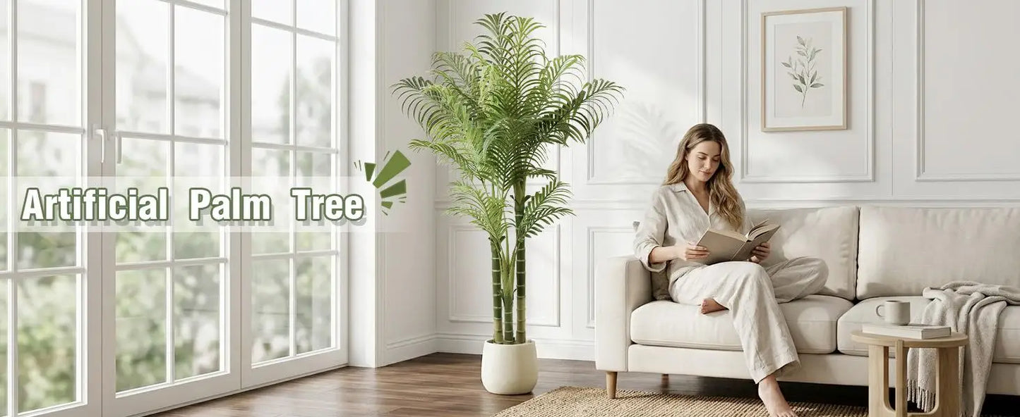 Decorative Areca Palm Plant - Faux Indoor Tree