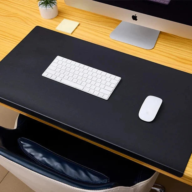 Wrist Support Desk Mat in PU Leather