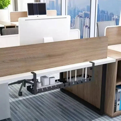 Adjustable Cable Organizer Tray for Under-Desk Use