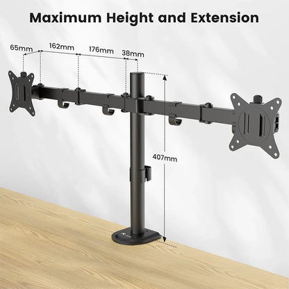 Dual Monitor Mounting Arm for Enhanced Workspace