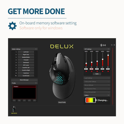 Vertical Ergonomic Mouse M618XSD - Comfort Design