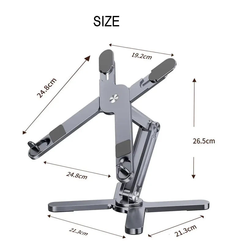 Aluminum Laptop Stand with 360-Degree Adjustable Angles