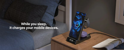 3-in-1 Wireless Charging Dock – Foldable Design for Devices