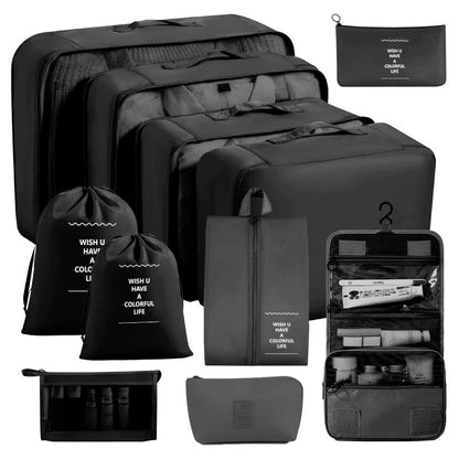 Set of Storage Cubes for Travel Packing