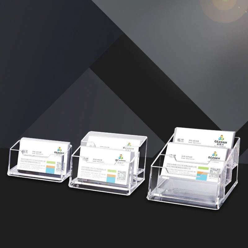 Acrylic Holder for Business Cards – Clear Display Stand