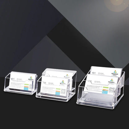 Acrylic Holder for Business Cards – Clear Display Stand