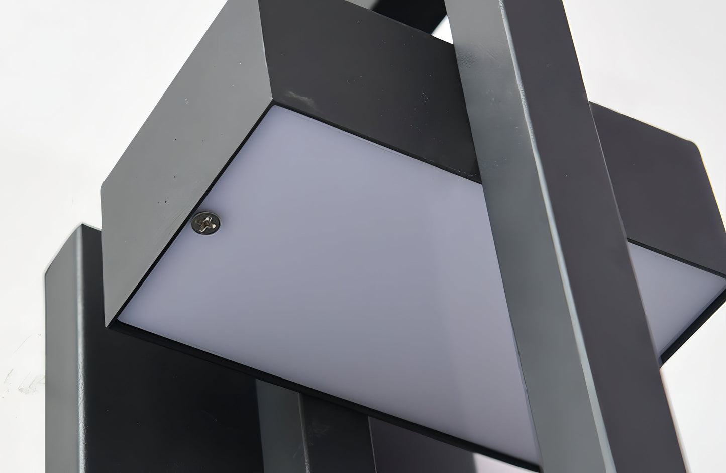 Sleek Black Steel Outdoor Wall Lantern for Modern Spaces