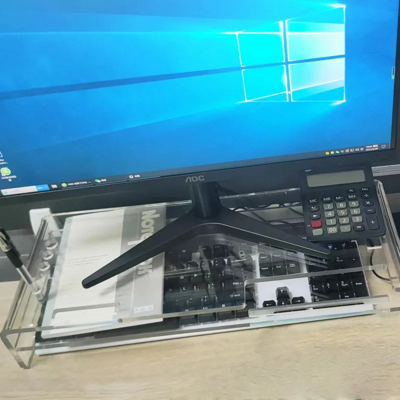 Monitor Stand Made of Acrylic with Built-in Storage