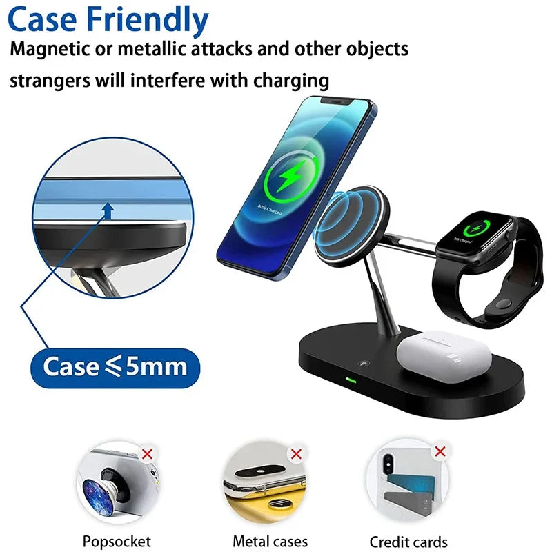 3-in-1 Magnetic Wireless Charger Station for Devices