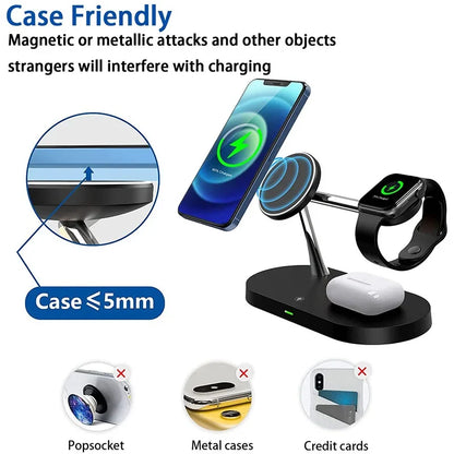 3-in-1 Magnetic Wireless Charger Station for Devices