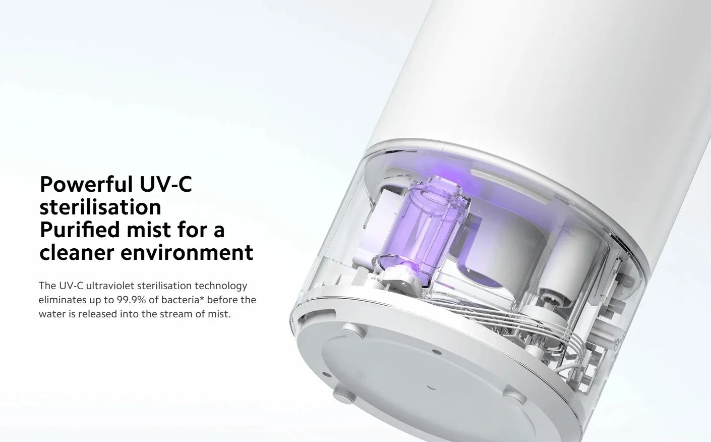 Smart Humidifier with Antibacterial Features