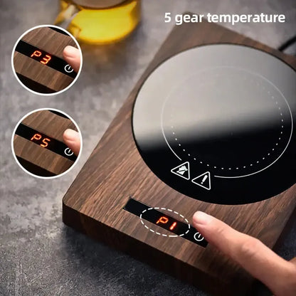 Sleek Drink Warmer – 5 Adjustable Heat Settings for Home & Office