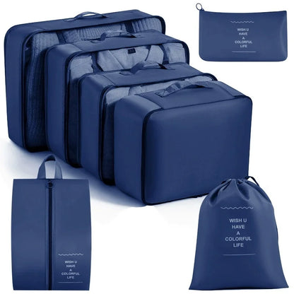 Set of Storage Cubes for Travel Packing