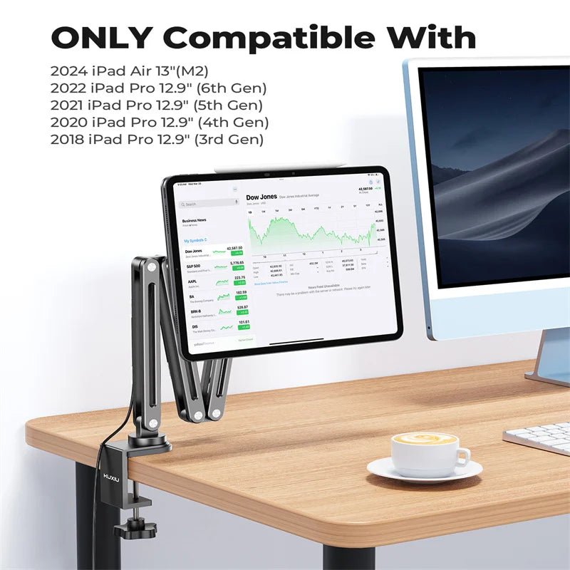 Magnetic Charging Stand and Desk Mount for iPad