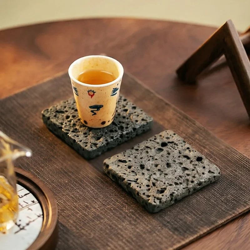 Volcanic Stone Tea Cup Coaster