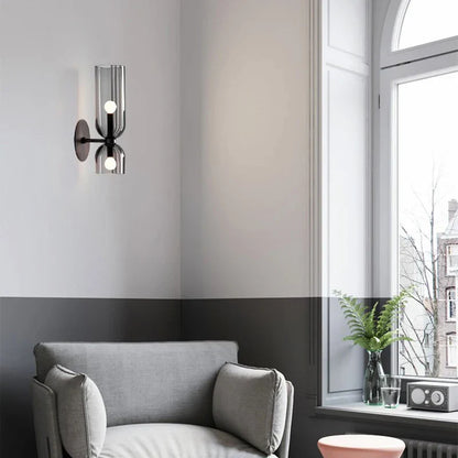 Elegant Glass Wall Sconce – Modern Nordic Design