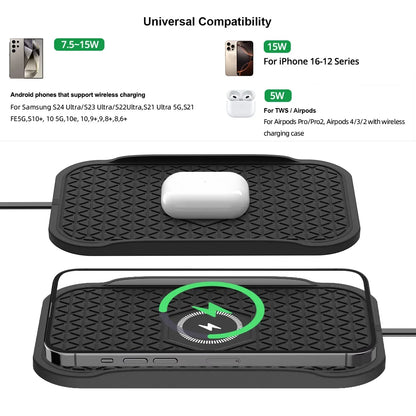 Silicone Charging Pad for Cars – Non-Slip Design