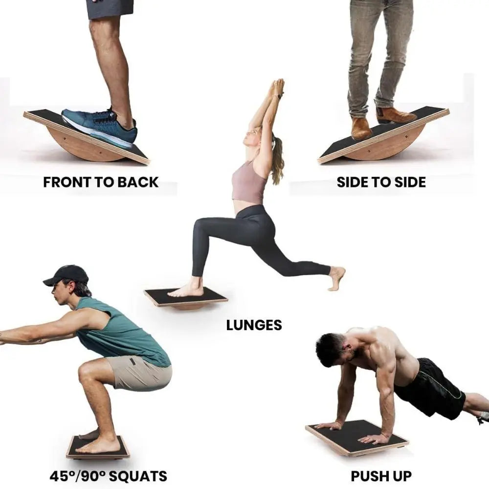 Balance Board for Rocking - Wooden Design