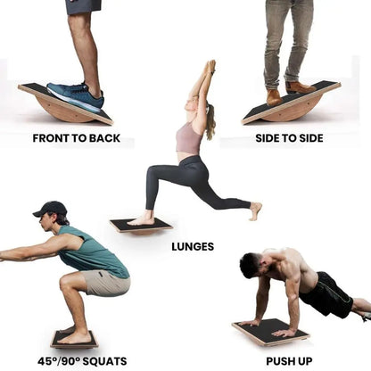 Balance Board for Rocking - Wooden Design