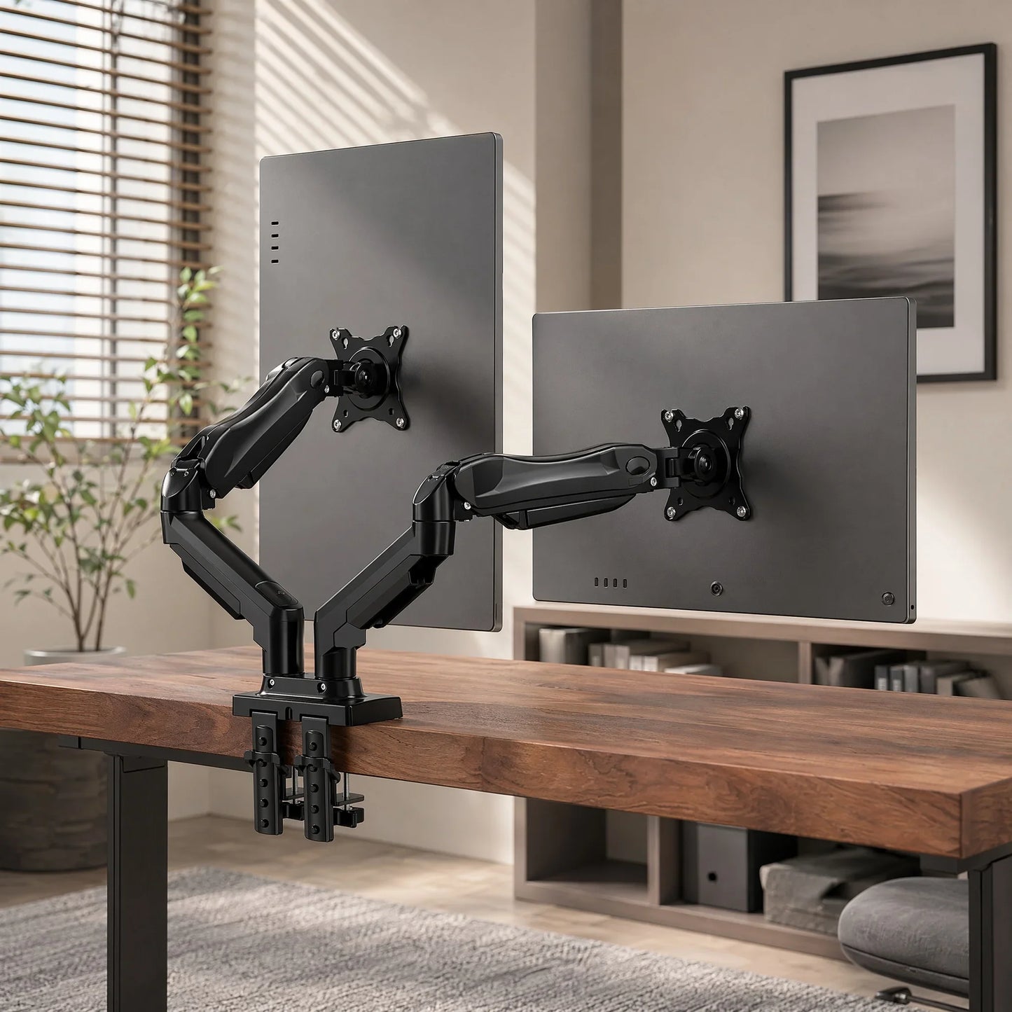 Desk Mount for Dual Monitors - Gaming Setup Stand