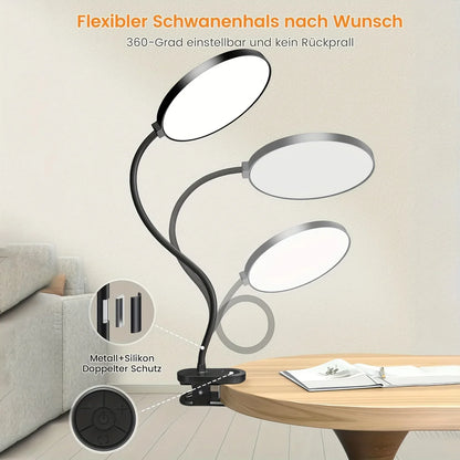 Clip-On Desk Lamp with 3.5-Inch LED Light