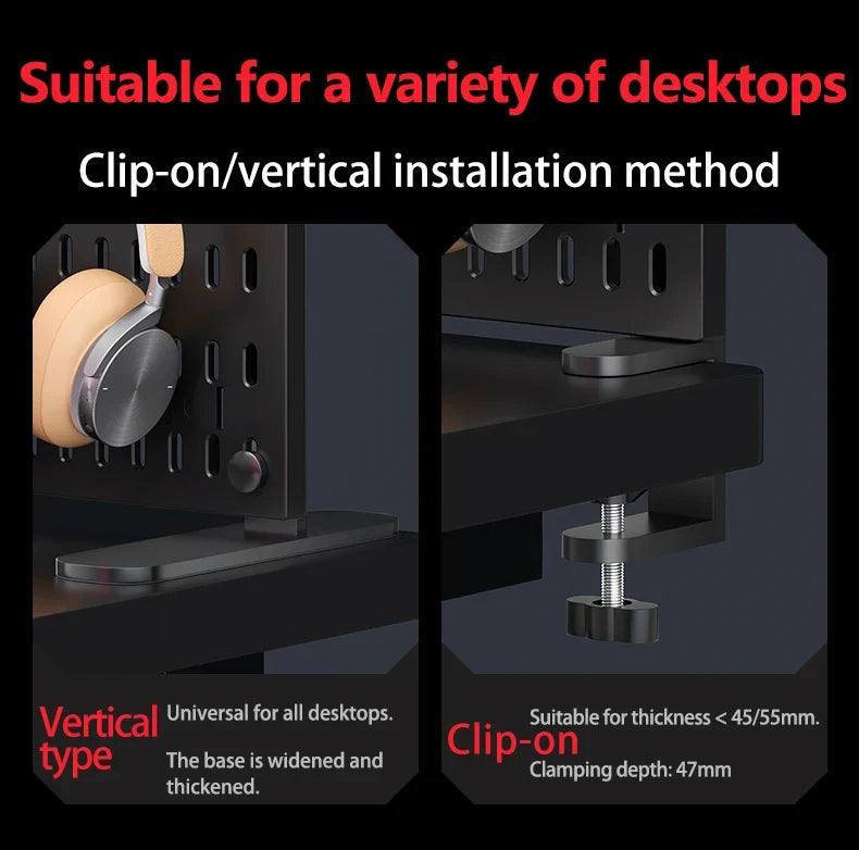 Vertical Pegboard Organizer for Desk Use