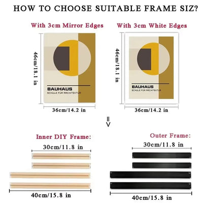Canvas Frame Kit with Metal and Wooden Elements