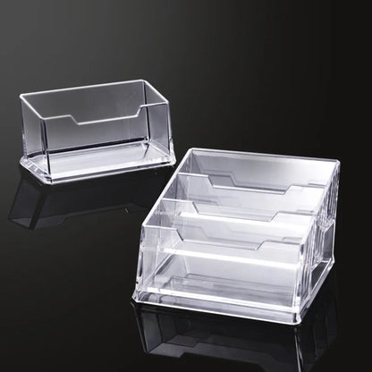 Acrylic Holder for Business Cards – Clear Display Stand